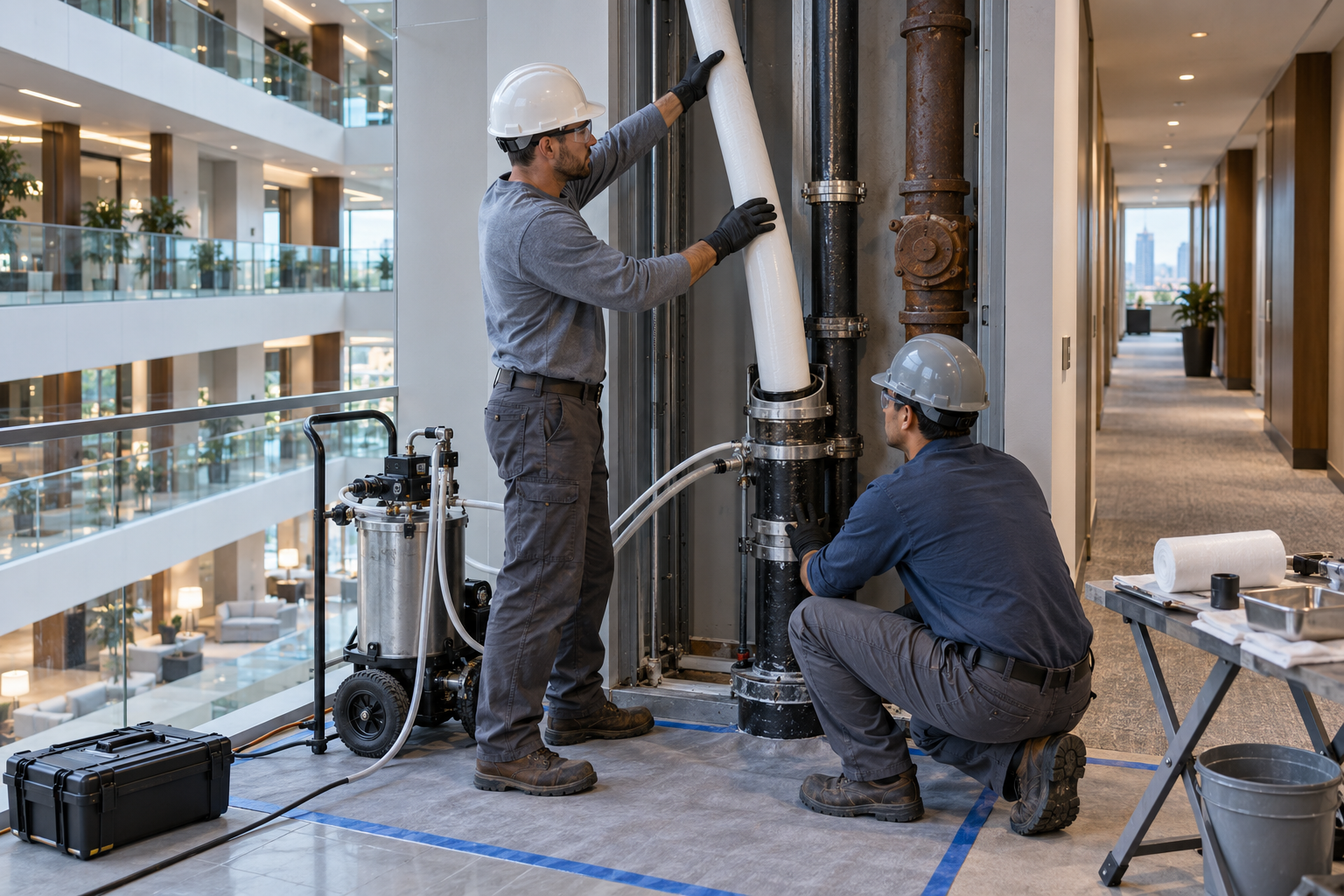 Vertical Pipe Repair-Top Benefits of Vertical CIPP for Commrcial Buildings-benefits of vertical CIPP