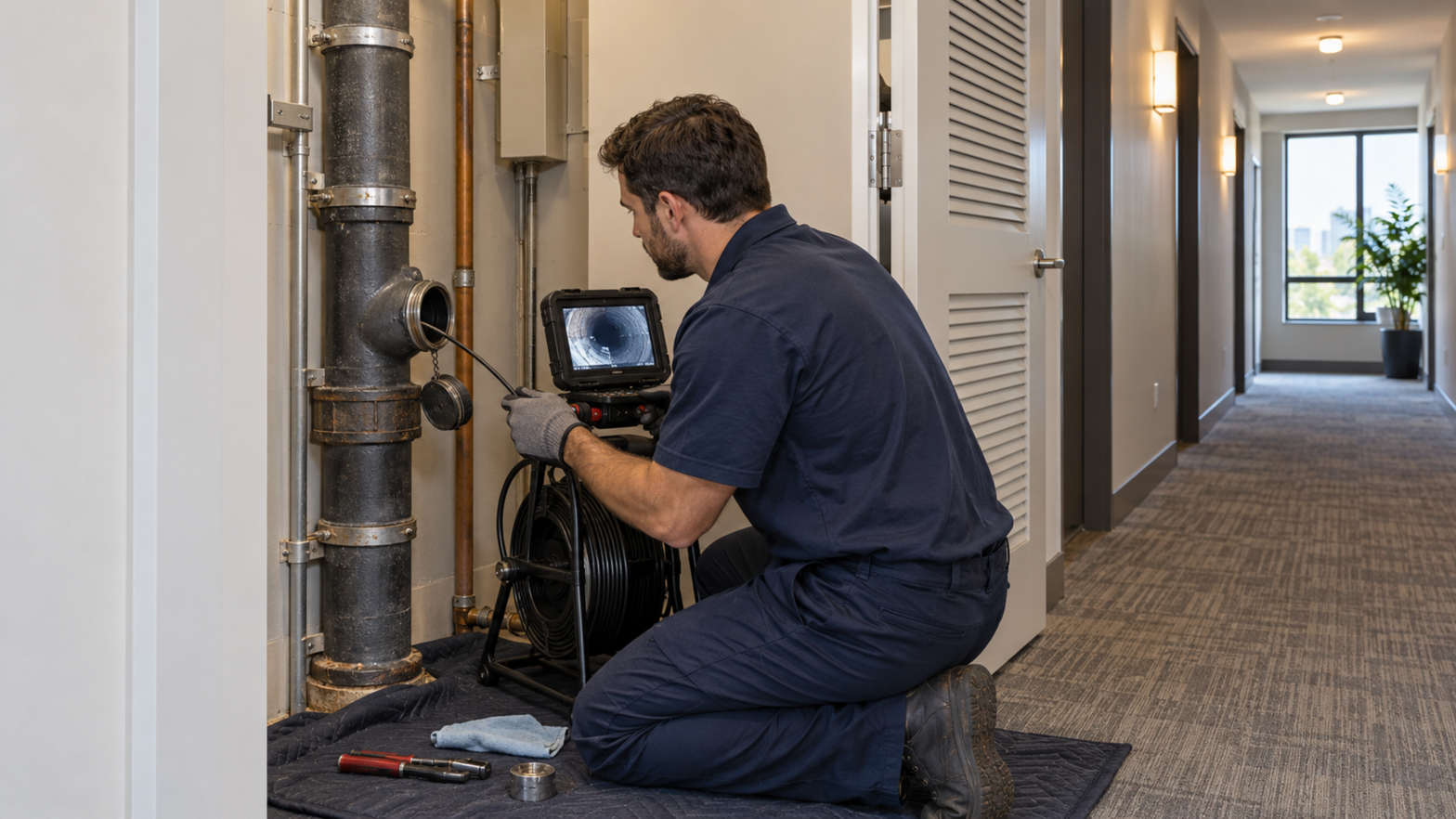 Vertical Drain Repair Without Demolition Using CIPP -1